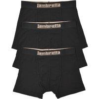 Lambretta Men's Essential Boxer Shorts (Pack of 3) in Black | Size: 2XL