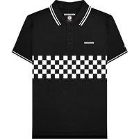 Lambretta Men's SS25 Two Tone Tipped Big & Tall Polo Shirt in Black | Size: 3XL