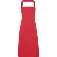 Premier Colours Bib Apron Workwear Pack of 2 in Red