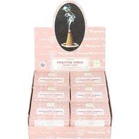 KDMD 12 Packs of Positive Vibes Dhoop Incense Cones in Pink