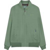 Lambretta Men's Shower Resistant Harrington Jacket in Green | Size: 3XL