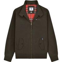 Lambretta Men's Shower Resistant Harrington Jacket in Khaki | Size: 3XL