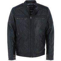 Ashwood Leather Men's 'Montaro' Real Leather Biker Jacket in Black | Size: Small