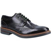 Base London Men's Woburn Hi-Shine Brogue Shoe in Black | Size: 9