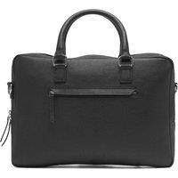 Bolongaro Trevor Men's Real Leather Bruno Crossbody Satchel in Black