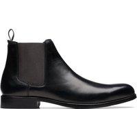Clarks Men's Craft Arlo Top Chelsea Boot Black Leather Boots | Size: 8-Standard Fit