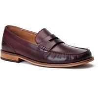 Base London Men's Garfield Penny Loafer in Wine | Size: 11