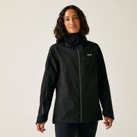 Regatta Women's Birchdale' Waterproof Hooded Shell Jacket in Jet Black | Size: 12