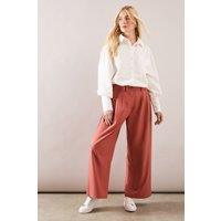 Petite Elasticated Waist Wide Leg Trouser