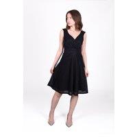 SOLO Women's Glitzy Wrap Dress in Navy | Size: 12