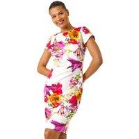Floral Premium Stretch Shift Dress