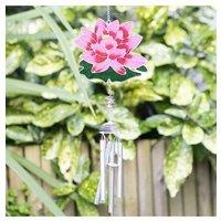 KDMD Water Lily Windchime in Silver