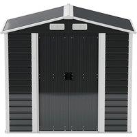 4X7FT Outdoor Metal Garden Storage Shed