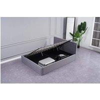 KOSY KOALA Ottoman Storage Bed 3ft Single Grey with 1 Mattress Wooden Fabric Bedroom