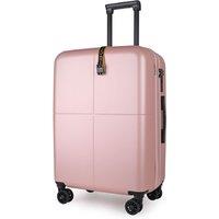 JLY Premium Medium Expandable 100% Makrolon PC Hard Shell Suitcase in Off-White