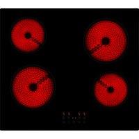 Willow 60cm Ceramic Hob Touch Control Hardwired with 4 Cooking Zones in Black