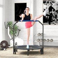 HOMCOM 48 Foldable Mini Fitness Trampoline w/ Foam Handle, Blue