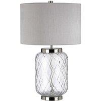 Netlighting Sola 1 Light Table Lamp Metal Work Polished Nickel in Grey