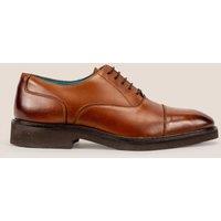 Oswin Hyde Men's Flint Leather Oxford Lace Up in Tan | Size: 11