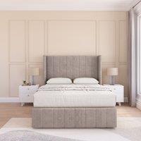 Melbourne Plush Wingback Bed Set ,No Drawers & 54" Floor Standing Headboard
