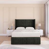 Melbourne Dumfries Wingback Bed Set ,2 Drawers & 54" Floor Standing Headboard
