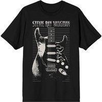 Stevie Ray Vaughan Men's Guitar T-Shirt in Black | Size: Small