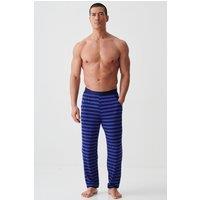 British Boxers Men's "Royal Blue & Navy Stripe" Bamboo Pyjama Trousers | Size: 2XL