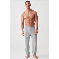 British Boxers Men's "Grey Marl" Bamboo Pyjama Trousers in Mid Grey | Size: Large