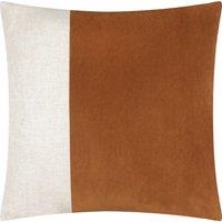 Yard Morden Soft-Washed Velvet Cushion in Burnt Orange | Size: 50 cm x 50 cm