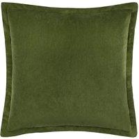Yard Merton Velvet Cushion in Dark Olive | Size: 55 cm x 55 cm