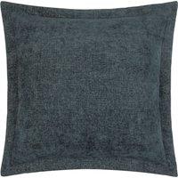 Yard Dune Velvet Chenille Cushion in Dark Blue | Size: 50 cm x 50 cm
