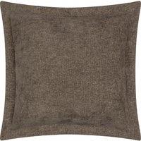 Yard Dune Velvet Chenille Cushion in Dark Brown | Size: 50 cm x 50 cm
