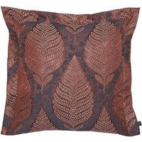 Prestigious Textiles Treasure Jacquard Oxford Trimmed Cushion in Orange | Size: 50 cm x 50 cm
