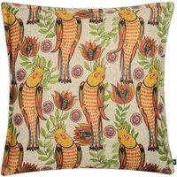 Wylder Tropics Akamba Cockatiels Botanical Printed Cushion | Size: 50 cm x 50 cm