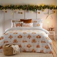 Furn Gretel Brushed Cotton Duvet Set in Off-White | Size: Double