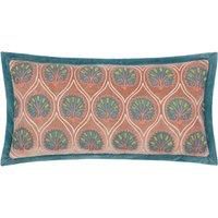 Paoletti Casa Abstract Embroidered Cushion in Rose