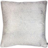 Prestigious Textiles Radiance Jacquard Piped Cushion in Silver | Size: 55 cm x 55 cm
