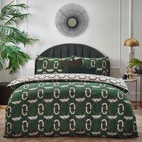Furn Avalon Duvet Cover Set in Green | Size: Super King