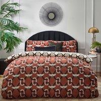 Furn Avalon Duvet Cover Set in Red | Size: Super King