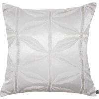 Prestigious Textiles Palm Jacquard Cushion in Silver | Size: 55 cm x 55 cm