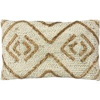 Furn Mynu Braided Jute Cushion in Natural | Size: 30 cm x 50 cm