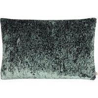 KAI Lynx Velvet Jacquard Cushion in Dark Green | Size: 40 cm x 60 cm