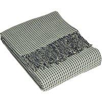 Furn Rowan Multi-Tonal Waffle Throw in Charcoal
