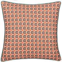 Wylder Tropics Onika Geometric Square Cushion in Blue | Size: 50 cm x 50 cm
