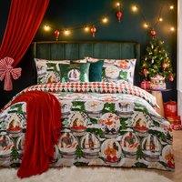Furn Showtime Festive Duvet Set in Green | Size: King