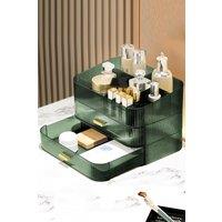 Clear Desktop Makeup Organizer Cosmetic Case Storage Skincare Display Box with Drawers