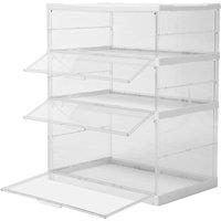 3-Tier Foldable Storage Box with Magnetic Doors