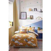 Peter Rabbit Sleepy Head Reversible Duvet Cover Set in Yellow | Size: Double