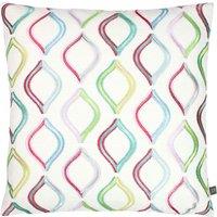 Prestigious Textiles Spinning Top Embroidered Cushion in Pink | Size: 50 cm x 50 cm