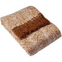 Furn Weaver Woven Herringbone Throw in Gold